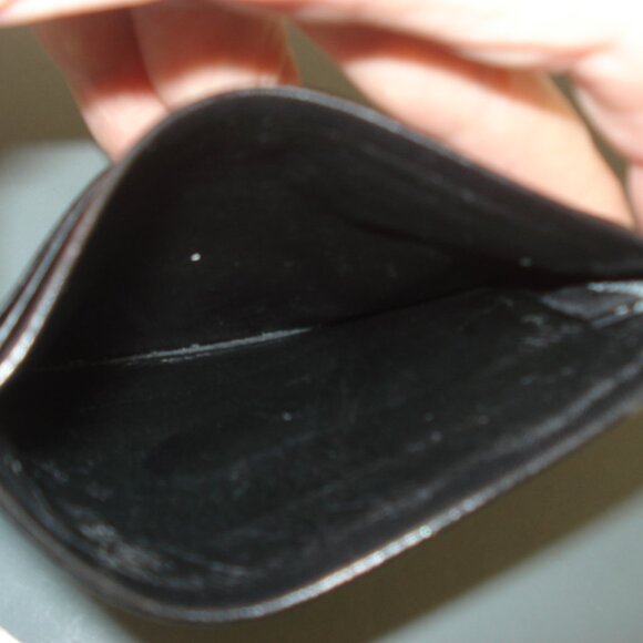 Tumi Black Leather Slim Card Case Wallet - Picture 3 of 4